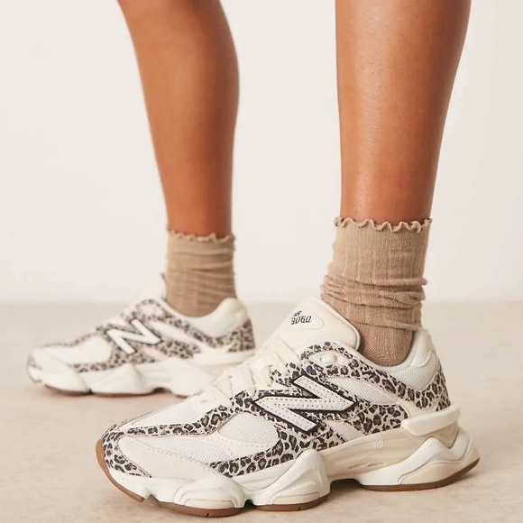 New Balance Shoes - NEW New Balance 9060 sneakers in leopard print size 5